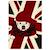 Tapis enfant tissé motif animaux lyn49 londdog Rouge 2 - vertbaudet enfant 