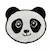 Tapis enfant  en coton motif animaux panda Blanc 2 - vertbaudet enfant 