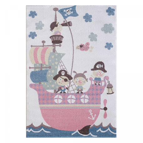 Tapis enfant tissé piratoji Crème 2 - vertbaudet enfant 