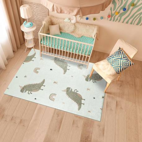 Tapis enfant tissé monstro Vert 1 - vertbaudet enfant 