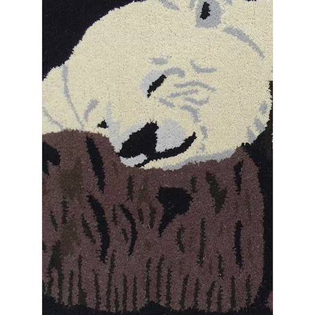 Tapis enfant fait main en laine ours Beige 4 - vertbaudet enfant 