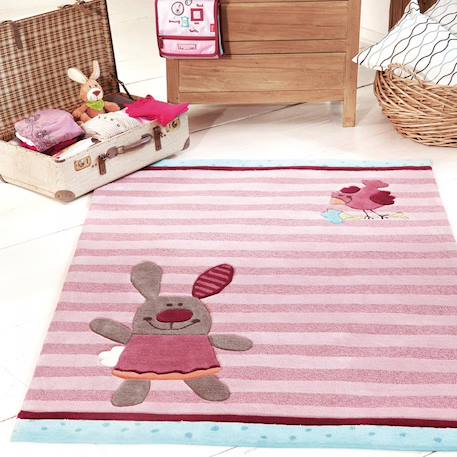 Tapis enfant fait main  happysty Rose 1 - vertbaudet enfant 