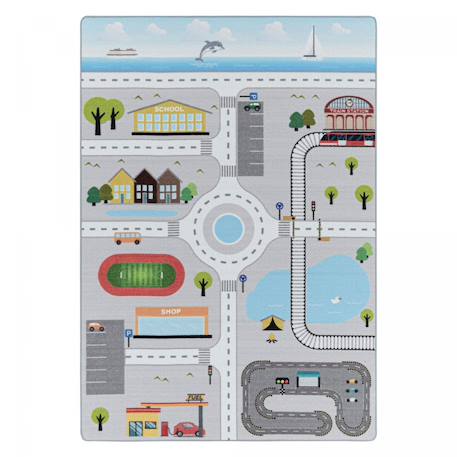 Tapis enfant  cirplay Gris+Vert 2 - vertbaudet enfant 