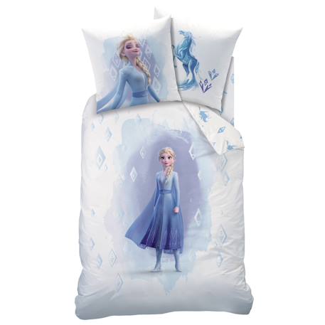 Parure de lit imprimée 100% coton, disney home frozen 2 element Blanc/bleu 2 - vertbaudet enfant 