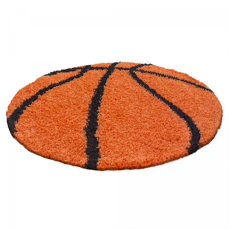 Tapis enfant tissé shaggy basket Orange 2 - vertbaudet enfant 