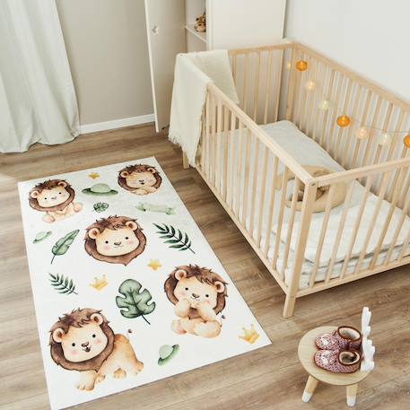 Tapis enfant tissé motif animaux celesta 1 Beige 1 - vertbaudet enfant 
