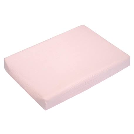 Housse de matelas à langer + éponge bambou jeanne Beige+Blanc+Bleu+Camel+Écru+Gris clair+Rose+Terracotta+Vert de gris 21 - vertbaudet enfant 