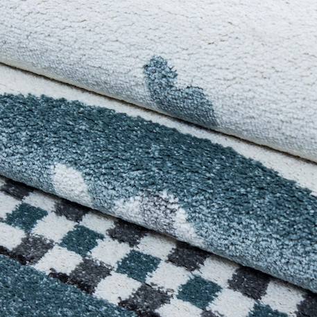 Tapis enfant tissé motif animaux kid rain Bleu 4 - vertbaudet enfant 