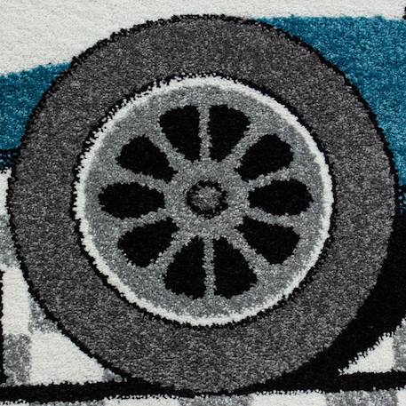 Tapis enfant tissé kid race Bleu 5 - vertbaudet enfant 