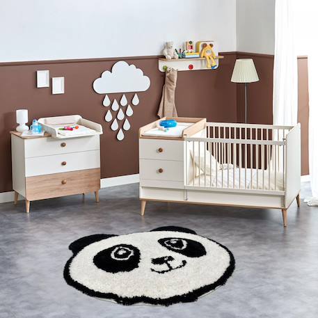 Tapis enfant  en coton motif animaux panda Blanc 6 - vertbaudet enfant 