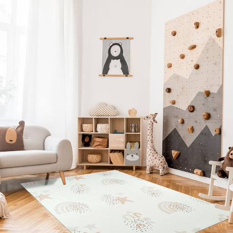 Tapis enfant tissé arcenciel Crème 1 - vertbaudet enfant 