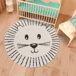 Linge de maison et décoration-Décoration-Tapis-Tapis enfant tissé motif animaux lion