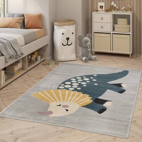 Tapis enfant tissé animal Gris 6 - vertbaudet enfant 
