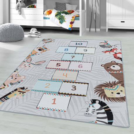 Tapis enfant marelle - husplay Gris 1 - vertbaudet enfant 