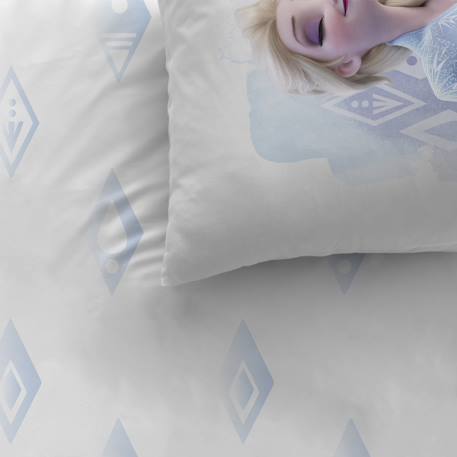 Parure de lit imprimée 100% coton, disney home frozen 2 element Blanc/bleu 4 - vertbaudet enfant 