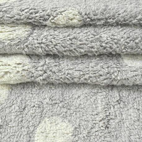 Tapis enfant fait main en coton coronda Blanc+Gris 9 - vertbaudet enfant 