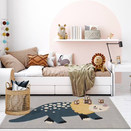 Tapis enfant tissé animal Gris 1 - vertbaudet enfant 