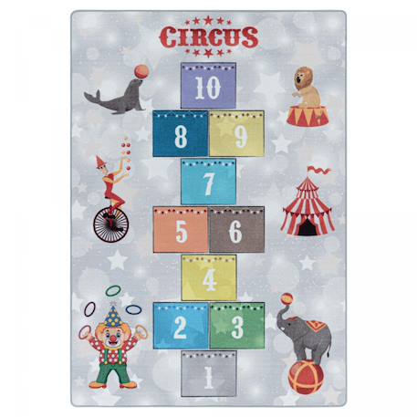 Tapis enfant  circus G Gris 2 - vertbaudet enfant 