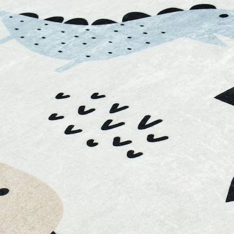 Tapis enfant tissé motif animaux dino Bleu 4 - vertbaudet enfant 
