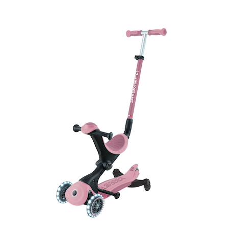 Trottinette évolutive go-up deluxe lights 360 essential Bleu ciel+Rose berry+Vert pistache 9 - vertbaudet enfant 