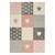 Tapis enfant tissé minikids Rose 2 - vertbaudet enfant 