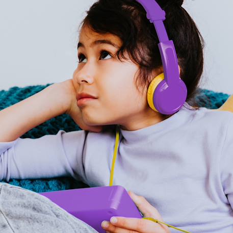Casque audio - compatible avec Ma Fabrique à Histoires - pour enfants dès 3 ans Bleu+Violet 9 - vertbaudet enfant 