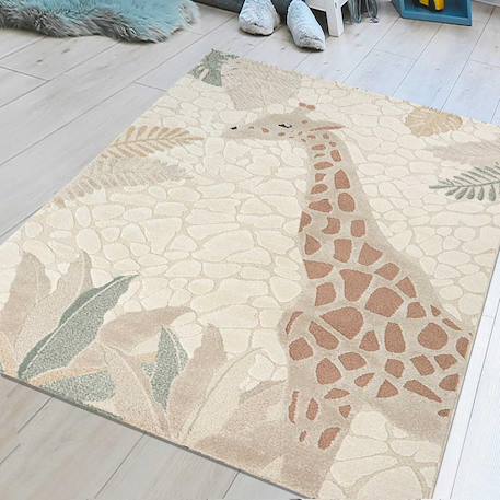 Tapis enfant girafe Crème 1 - vertbaudet enfant 
