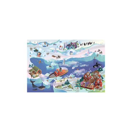 Tapis enfant tissé banquise Bleu 2 - vertbaudet enfant 