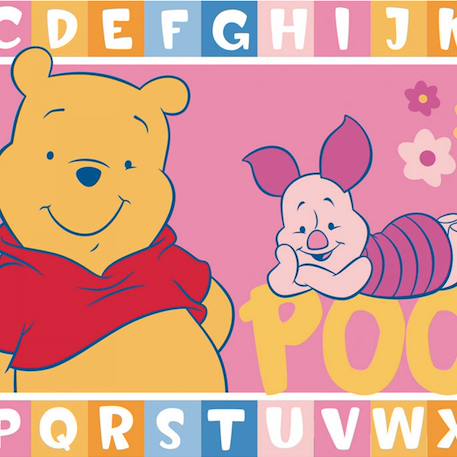 Tapis enfant  motif animaux lyn48 winnie l Rose 3 - vertbaudet enfant 