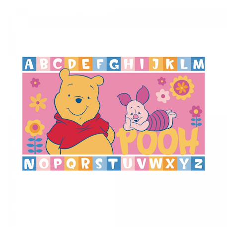 Tapis enfant  motif animaux lyn48 winnie l Rose 2 - vertbaudet enfant 