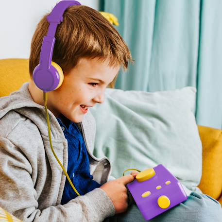 Casque audio - compatible avec Ma Fabrique à Histoires - pour enfants dès 3 ans Bleu+Violet 11 - vertbaudet enfant 