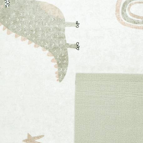 Tapis enfant tissé monstro Vert 3 - vertbaudet enfant 