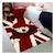 Tapis enfant tissé motif animaux lyn49 londdog Rouge 1 - vertbaudet enfant 