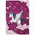 Tapis enfant tissé lyn8 licorne a Rose 2 - vertbaudet enfant 