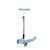 Trottinette évolutive go-up deluxe lights 360 essential Bleu ciel+Rose berry+Vert pistache 6 - vertbaudet enfant 