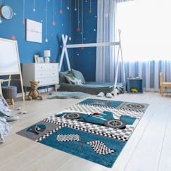 Linge de maison et décoration-Décoration-Tapis-Tapis enfant tissé kid race