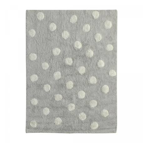 Tapis enfant fait main en coton coronda Blanc+Gris 8 - vertbaudet enfant 