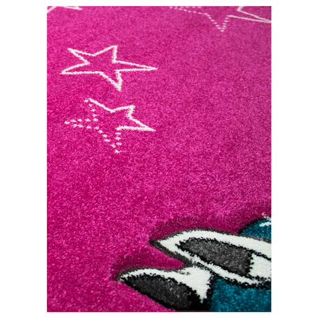 Tapis enfant tissé lyn8 licorne a Rose 5 - vertbaudet enfant 