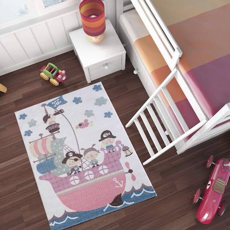 Tapis enfant tissé piratoji Crème 6 - vertbaudet enfant 