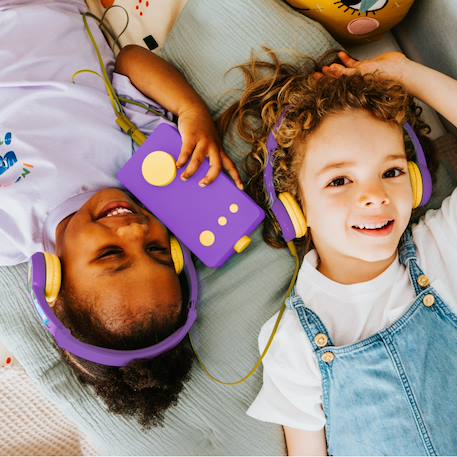 Casque audio - compatible avec Ma Fabrique à Histoires - pour enfants dès 3 ans Bleu+Violet 8 - vertbaudet enfant 