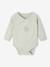 Lot de 2 bodies bébé ouverture naissance manches longues beige+rose+vert d'eau 16 - vertbaudet enfant 