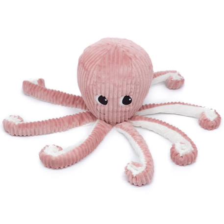 Peluche filou la pieuvre maman et bébé les ptipotos rose Rose, blanc 2 - vertbaudet enfant 