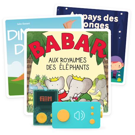 Pack 3 livres audio interactifs pour enfant dés 3 ans - 38 histoires à composer, 4h20 d'écoute MULTICOLORE 1 - vertbaudet enfant 