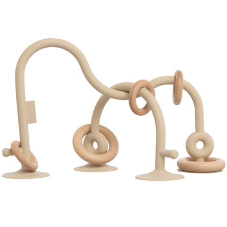 Labyrinthe à perles en silicone urban green Beige+Rose+Vert 1 - vertbaudet enfant 