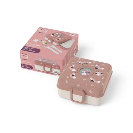 Boite à sandwich et goûter 850ml snacky Bleu dino+Bleu infinity+Bleu wolf+Cannelle fox+Rose birds+Rose blush+Vert forest+Vert raccoon 24 - vertbaudet enfant 