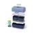 Lunch box à compartiments 800ml tresor Bleu dino+Bleu infinity+Bleu wolf+Cannelle fox+Rose birds+Rose blush+Rose papercut+Vert forest+Vert raccoon 10 - vertbaudet enfant 