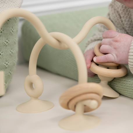 Labyrinthe à perles en silicone urban green Beige+Rose+Vert 3 - vertbaudet enfant 