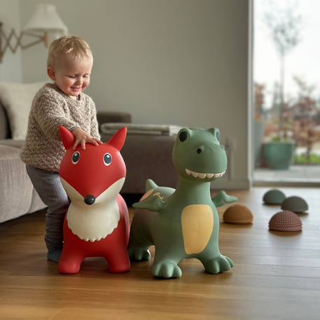 Ballon sauteur Gris antracite+Vert sauge 7 - vertbaudet enfant 