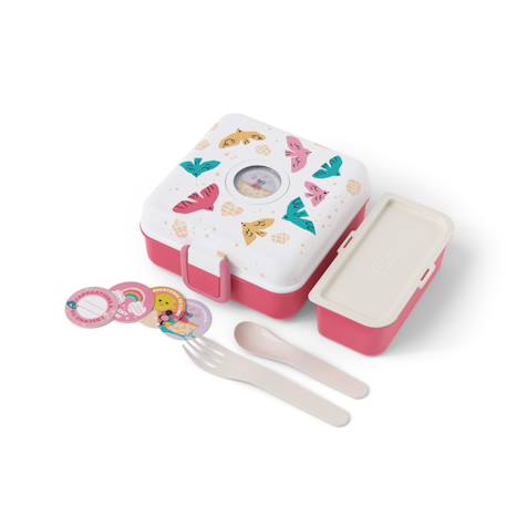 Boite à sandwich et goûter 850ml snacky Bleu dino+Bleu infinity+Bleu wolf+Cannelle fox+Rose birds+Rose blush+Vert forest+Vert raccoon 28 - vertbaudet enfant 