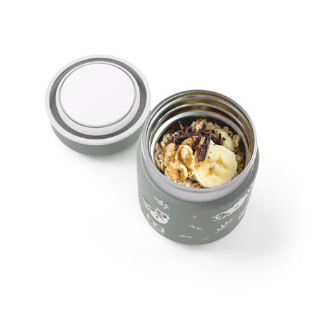 Lunch box isotherme enfant 280ml capsule Bleu dino+Cannelle fox+Rose birds+Vert raccoon 19 - vertbaudet enfant 
